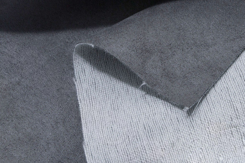 Алькантара без клея серая