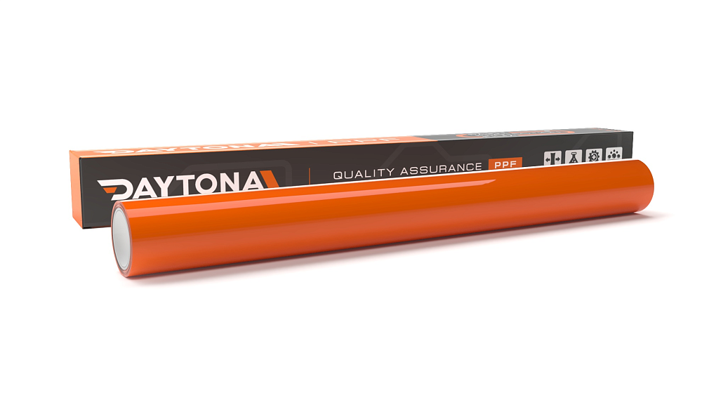 Глянцевая полиуретановая пленка Апельсиновый DAYTONA PPF S200 Crystal Orange Red