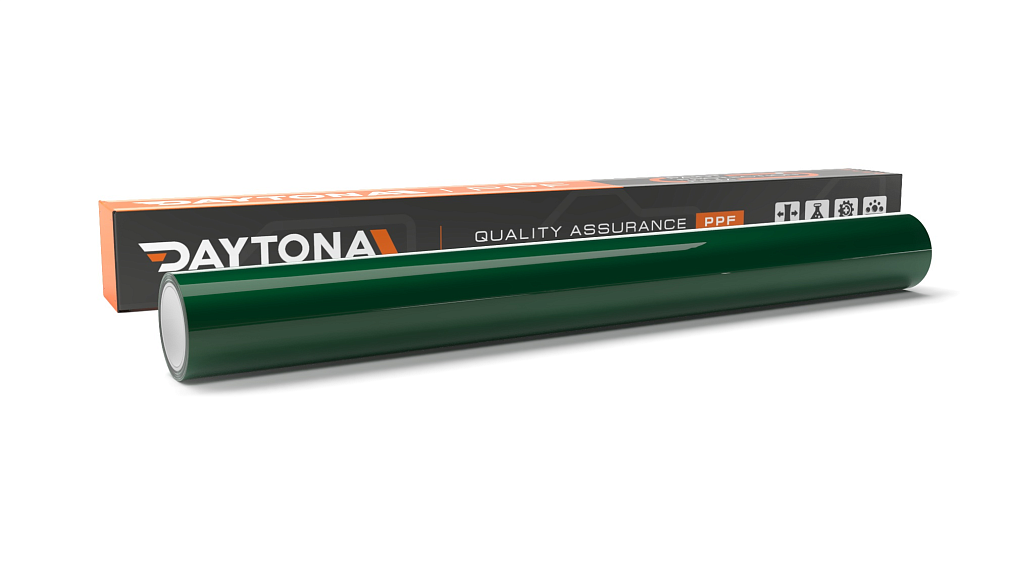 Глянцевая полиуретановая пленка Изумрудно-зеленый Металлик DAYTONA PPF S200 Liquid Metal Agate Green 