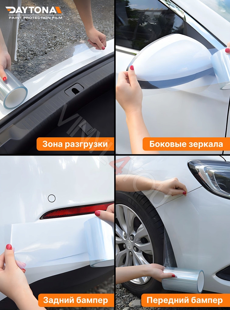 Полиуретановая защитная лента DAYTONA PPF S300 ширина 10см (длина 15 м)